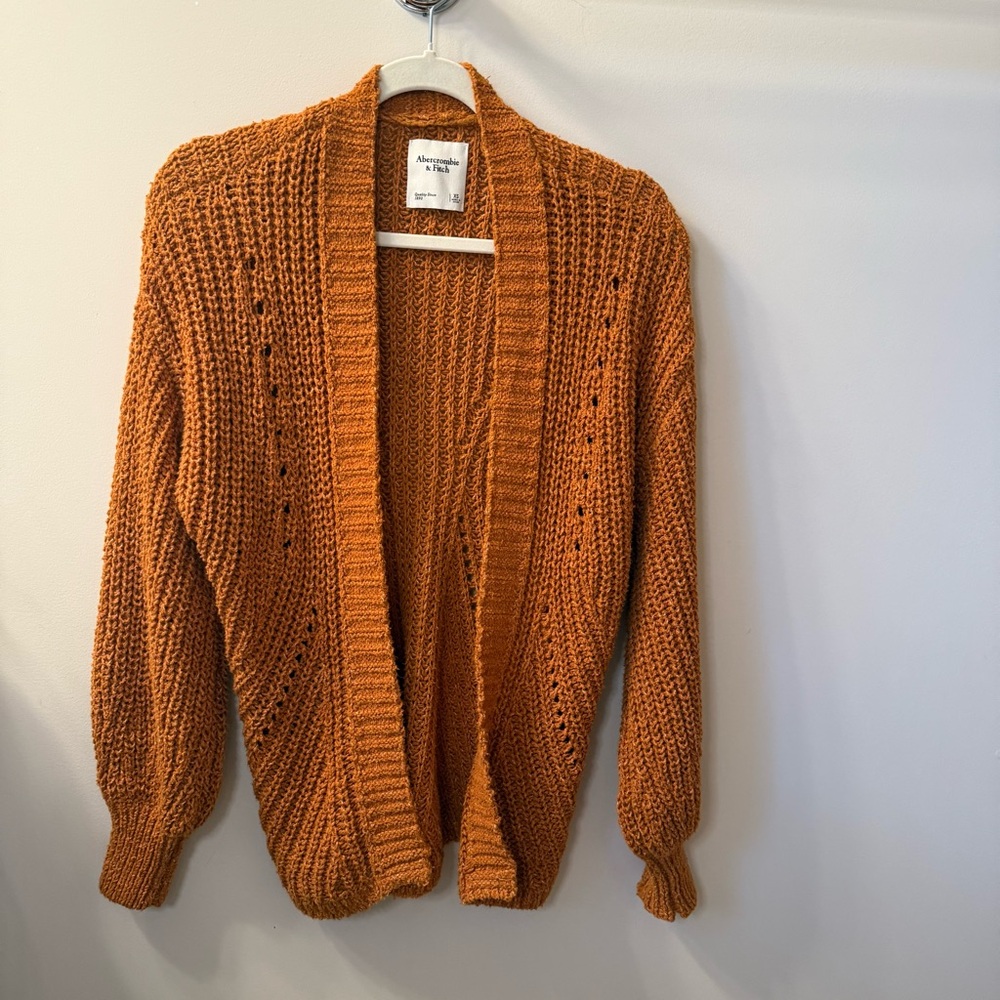 Abercrombie & Fitch Rust Knit Cardigan